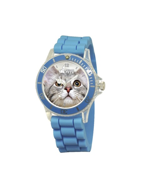 Reloj Casual Azul Gatito