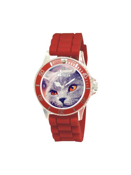 Reloj Casual Rojo Gato