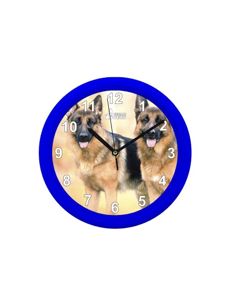 Reloj de Pared Azul Pastor Alemán